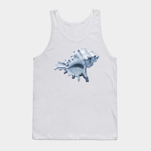 Grand blue conch seashell Tank Top